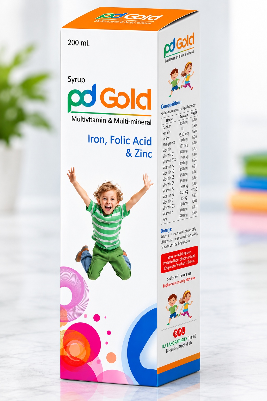 Syrup. Pd Gold Vitamin - Mactar Pharma